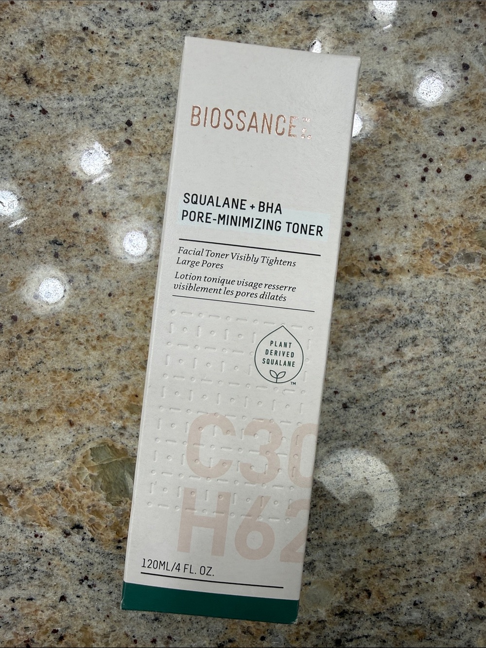 Biossance Squalane + BHA Pore-Minimizing Toner — White & Green